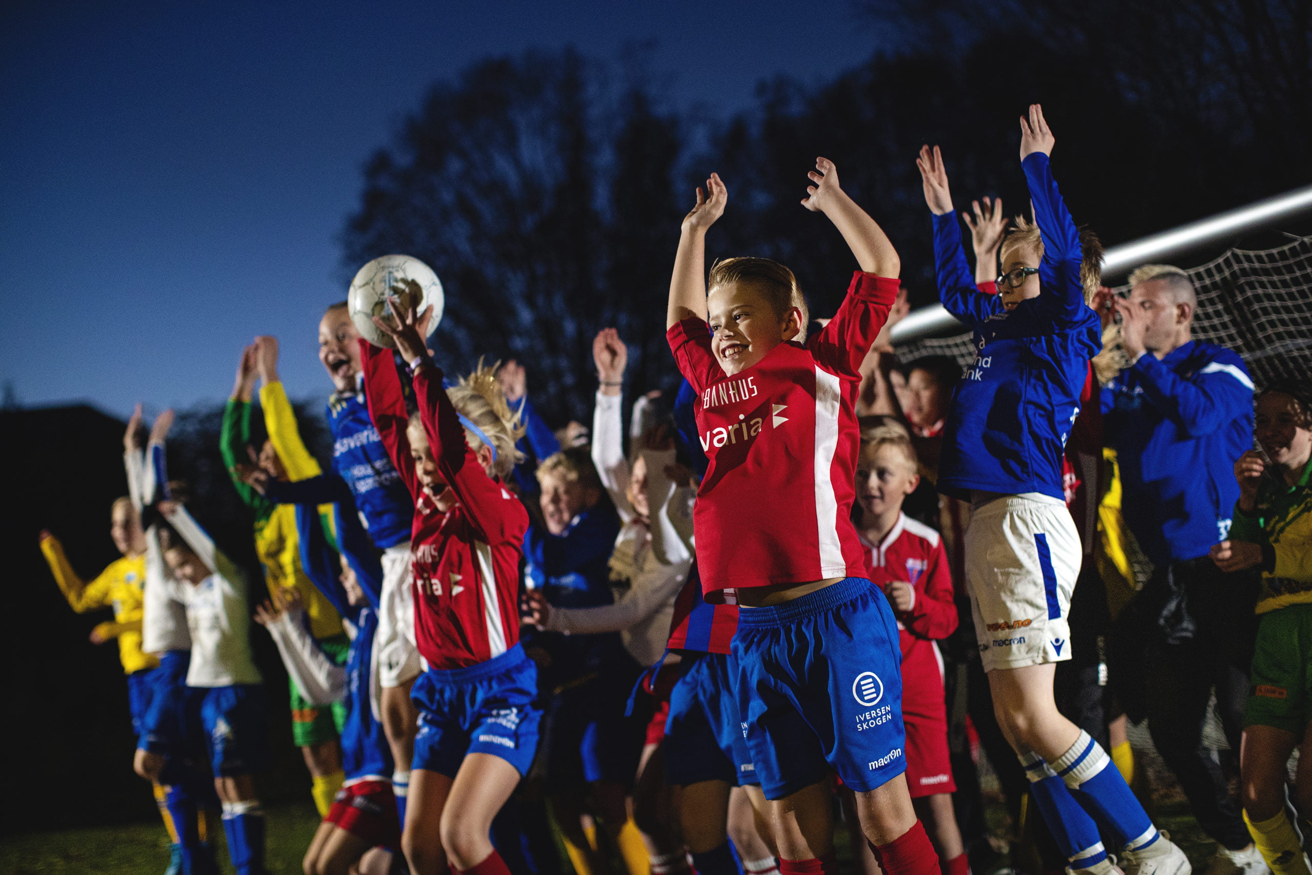 Fotballspillere barn